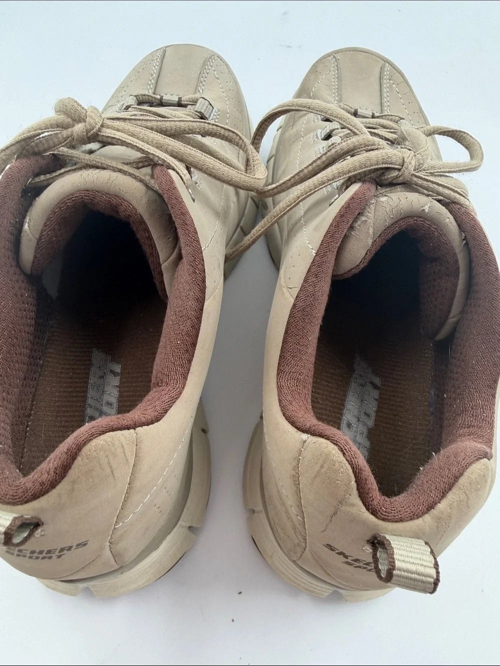 Skechers Sport Flex Fit Women's Beige Shoes Size 9.0 SN (11662)